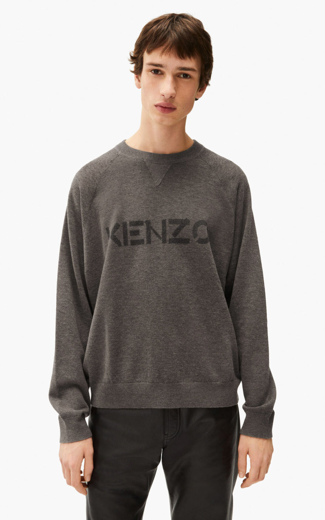 Pull Kenzo Homme logo Marron FQCWL-1863